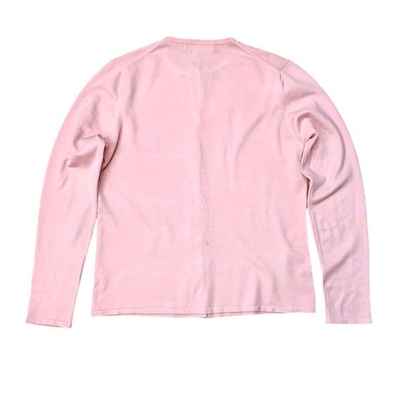 Y2K Vintage 90s Pink Silk Cardigan - Picture 4 of 4